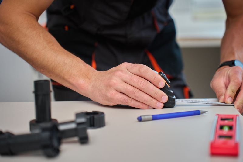 Garage with Newly Painted Cabinets